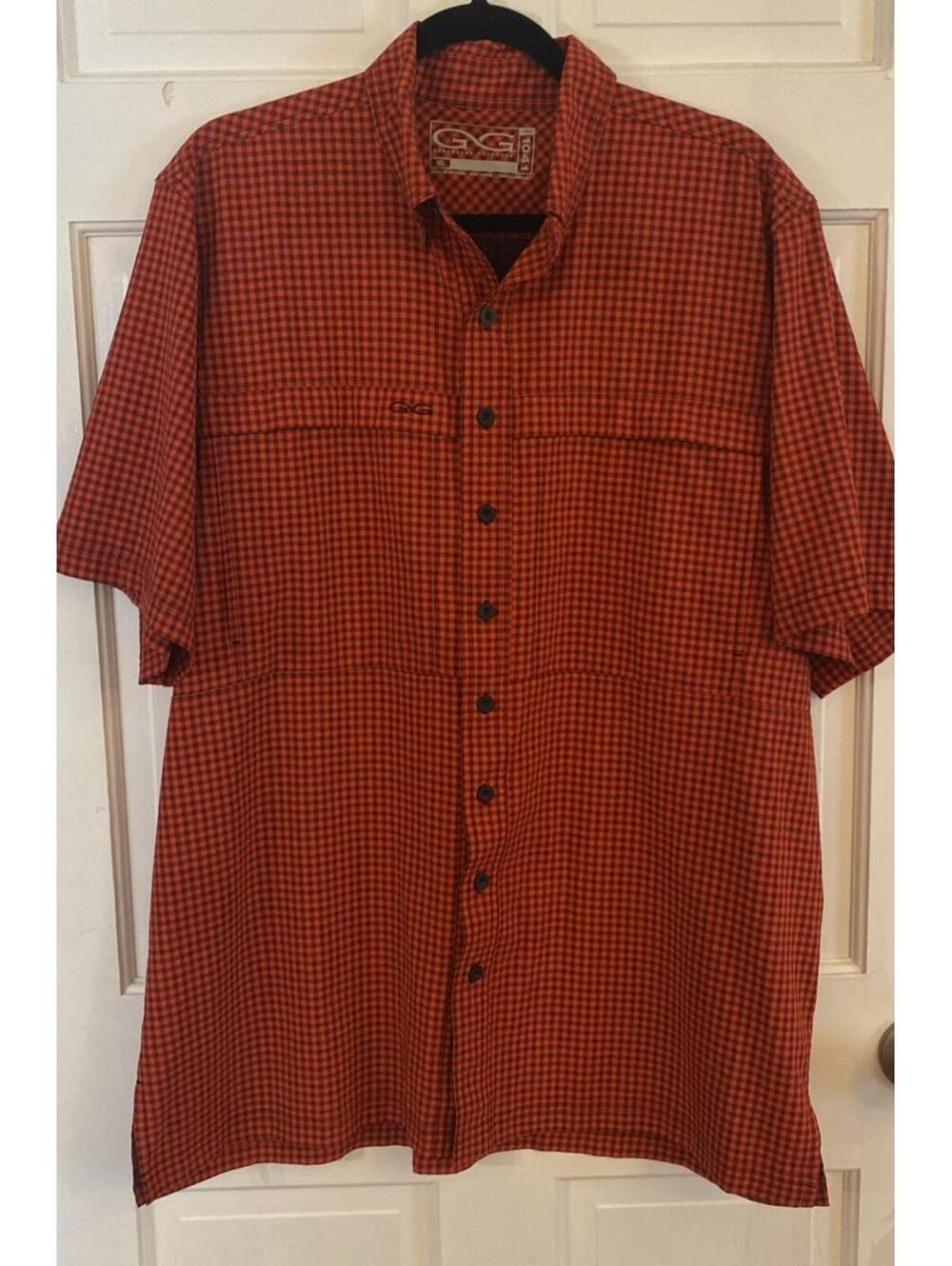 Gameguard Outdoors Mens Red TekCheck  XL Shirt SPF 30 Vented